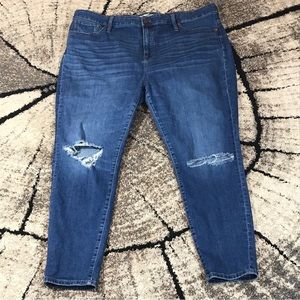 💙 Madewell Curvy High-Rise Skinny Crop Jean